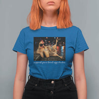 Support Your Local Egg Dealer Chicken Sipping Iced Coffee Graphic T Shirt For Women Funny Homesteading Farm Life