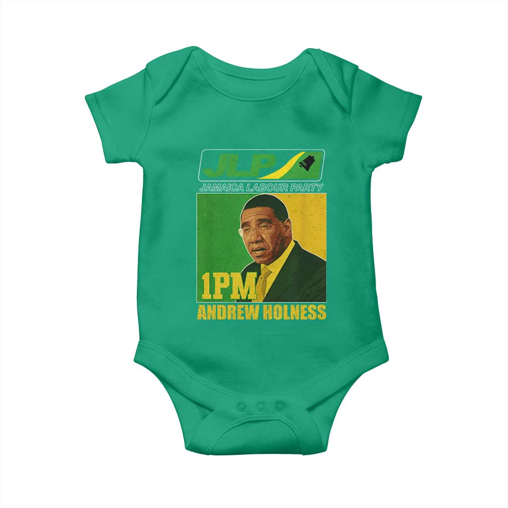 1PM Andrew Holness JPL Supporter Baby Onesie Jamaica Labor Party Jamaican Political Pride - Wonder Print Shop
