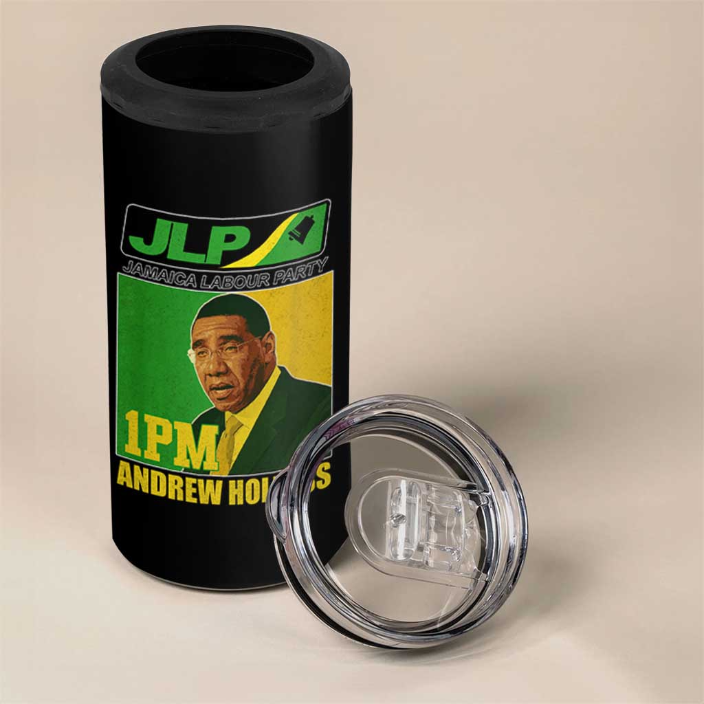 1PM Andrew Holness JPL Supporter 4 in 1 Can Cooler Tumbler Jamaica Labor Party Jamaican Political Pride - Wonder Print Shop