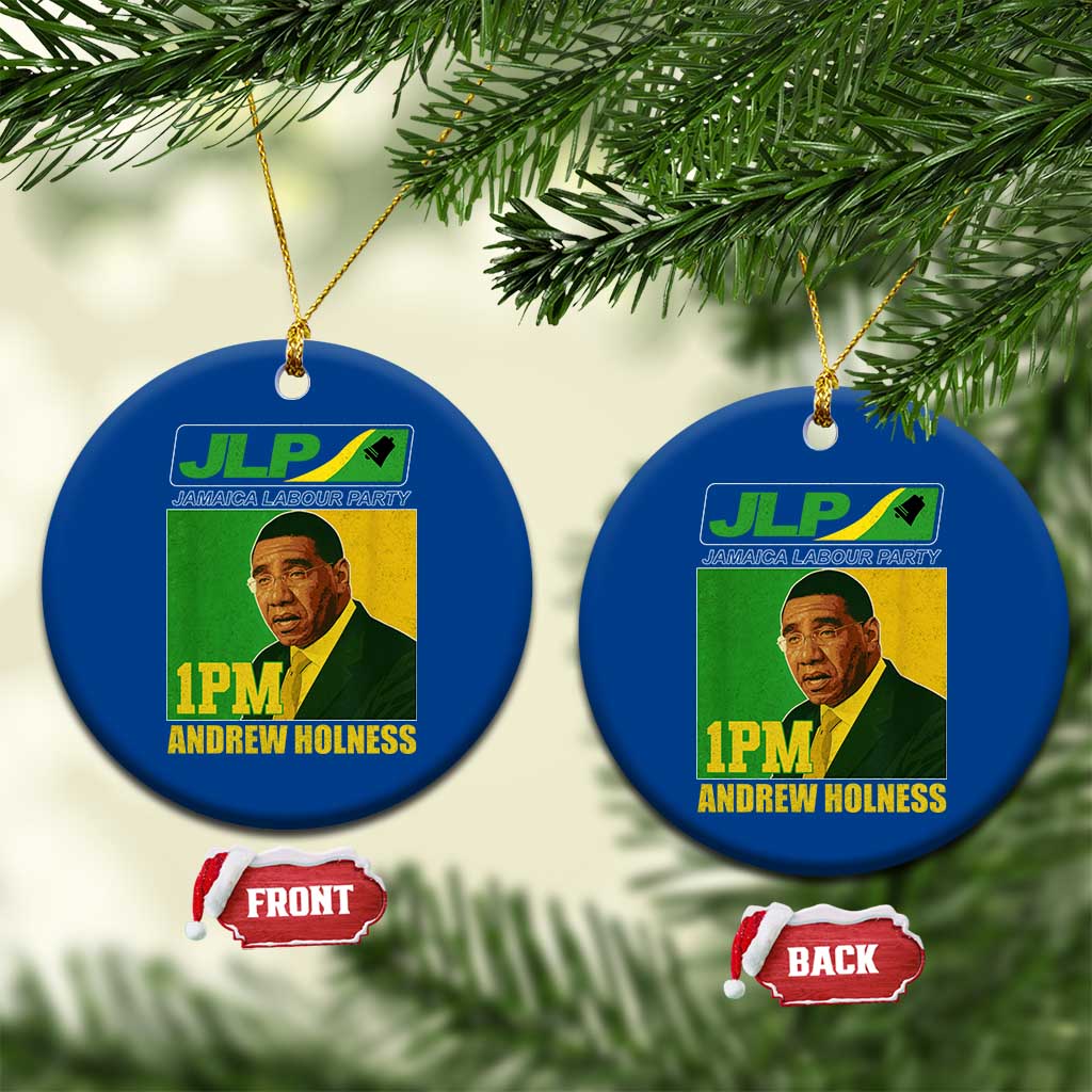 1PM Andrew Holness JPL Supporter Ceramic Ornament Jamaica Labor Party Jamaican Political Pride - Wonder Print Shop