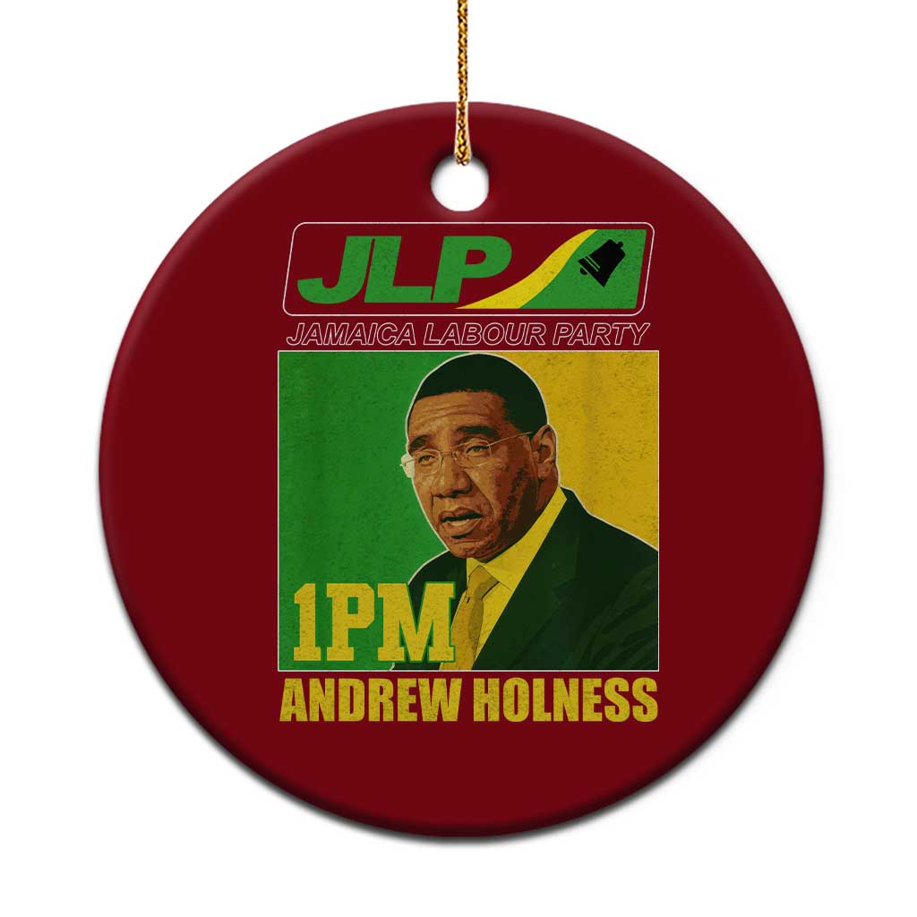 1PM Andrew Holness JPL Supporter Ceramic Ornament Jamaica Labor Party Jamaican Political Pride - Wonder Print Shop