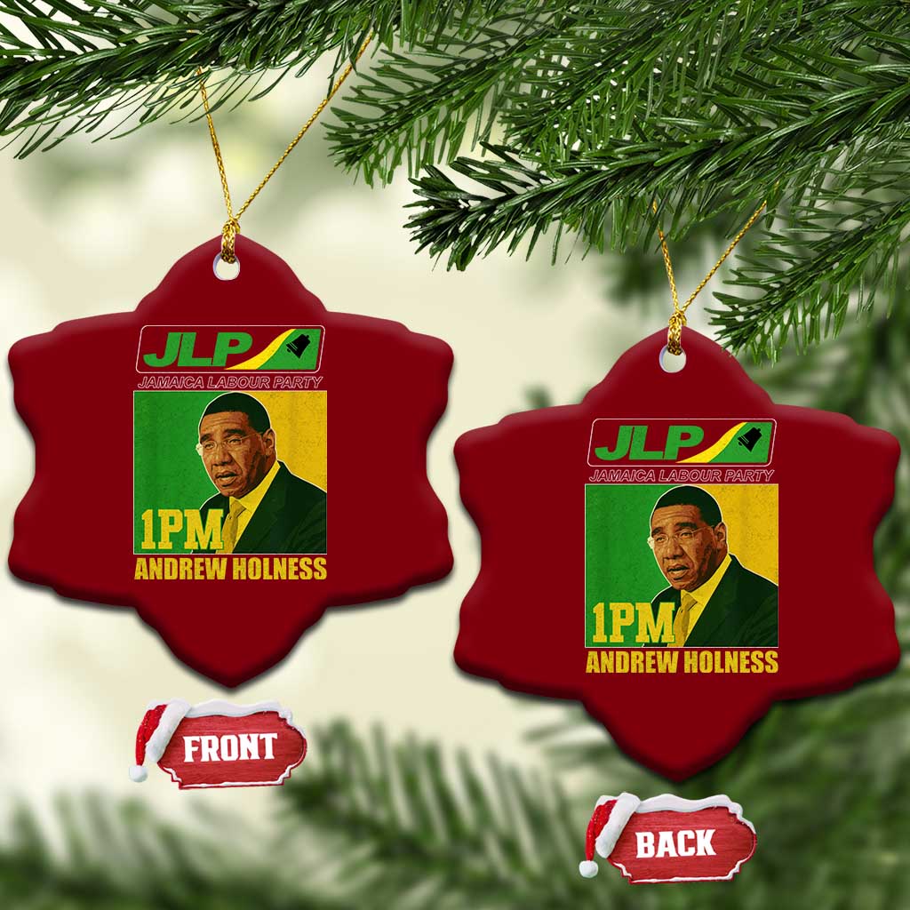 1PM Andrew Holness JPL Supporter Ceramic Ornament Jamaica Labor Party Jamaican Political Pride - Wonder Print Shop