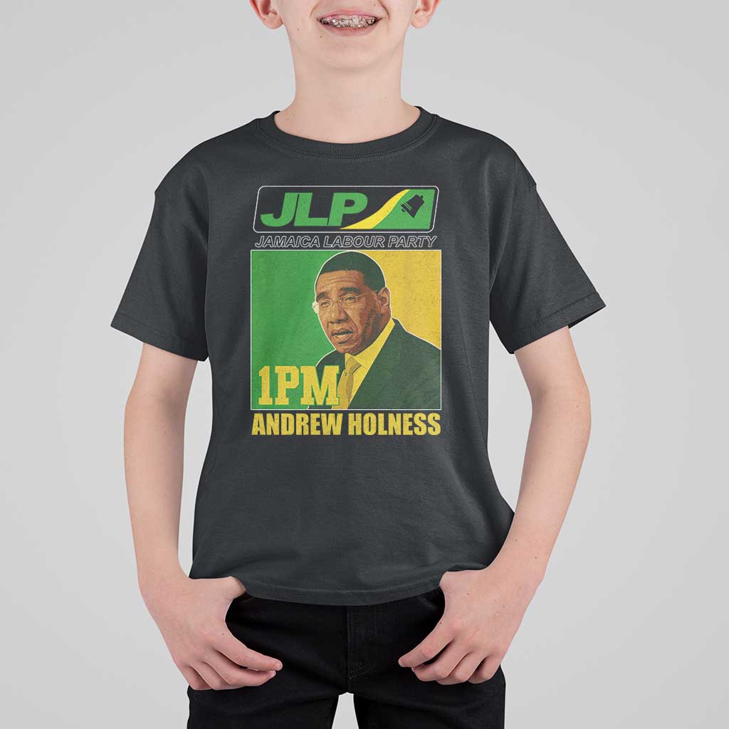 1PM Andrew Holness JPL Supporter T Shirt For Kid Jamaica Labor Party Jamaican Political Pride - Wonder Print Shop