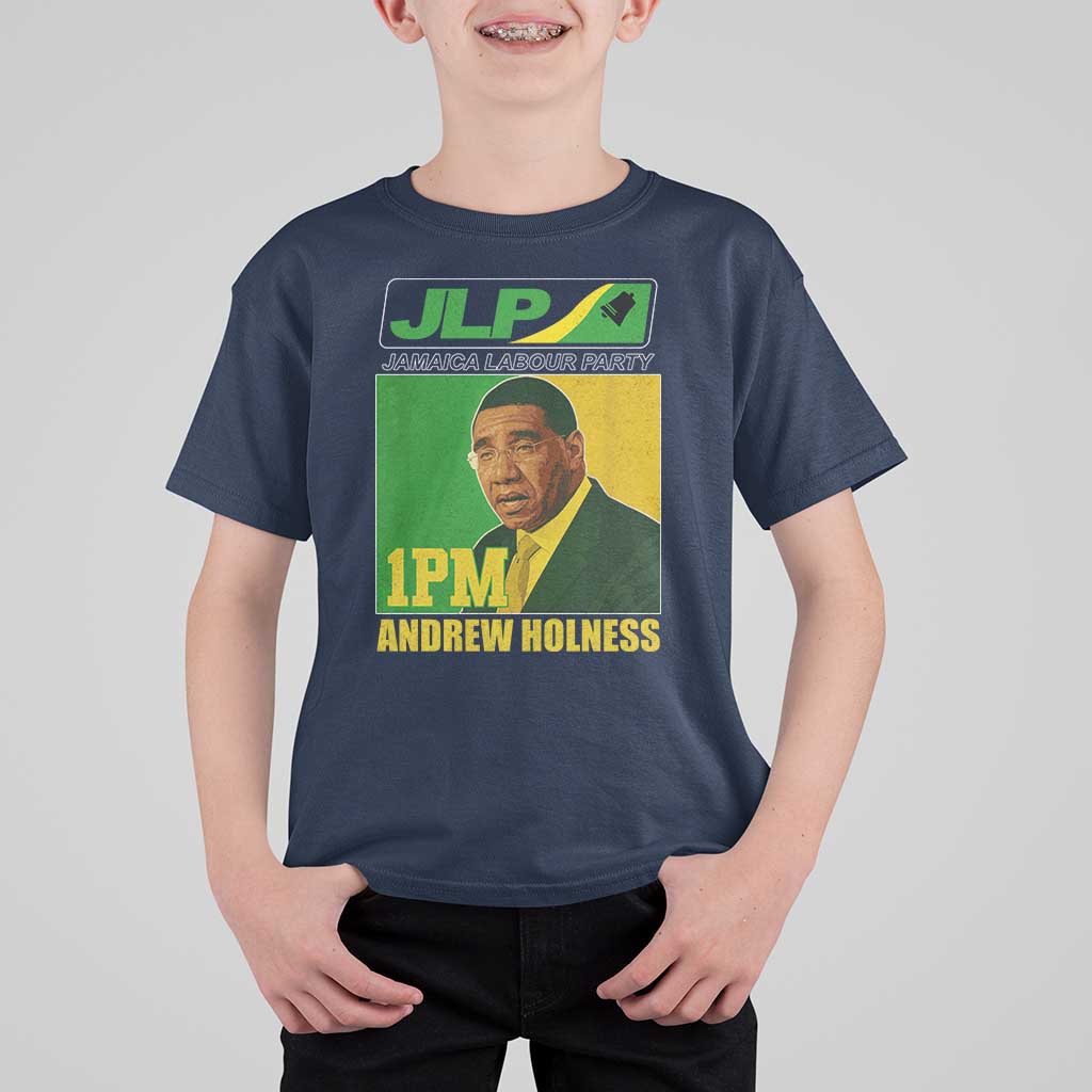1PM Andrew Holness JPL Supporter T Shirt For Kid Jamaica Labor Party Jamaican Political Pride - Wonder Print Shop