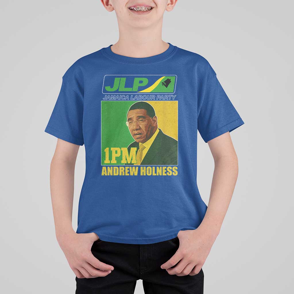 1PM Andrew Holness JPL Supporter T Shirt For Kid Jamaica Labor Party Jamaican Political Pride - Wonder Print Shop