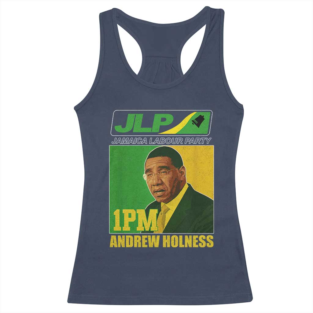 1PM Andrew Holness JPL Supporter Racerback Tank Top Jamaica Labor Party Jamaican Political Pride - Wonder Print Shop