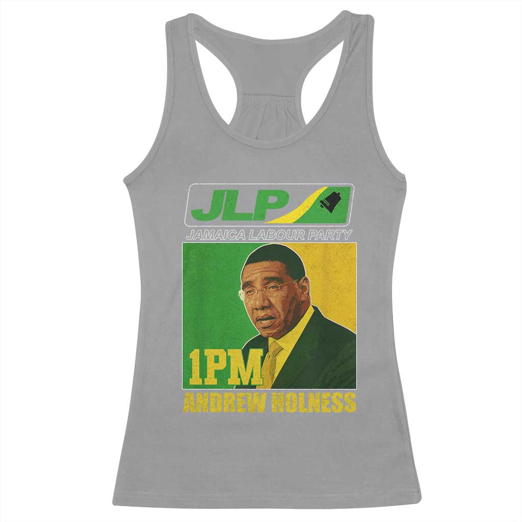 1PM Andrew Holness JPL Supporter Racerback Tank Top Jamaica Labor Party Jamaican Political Pride - Wonder Print Shop