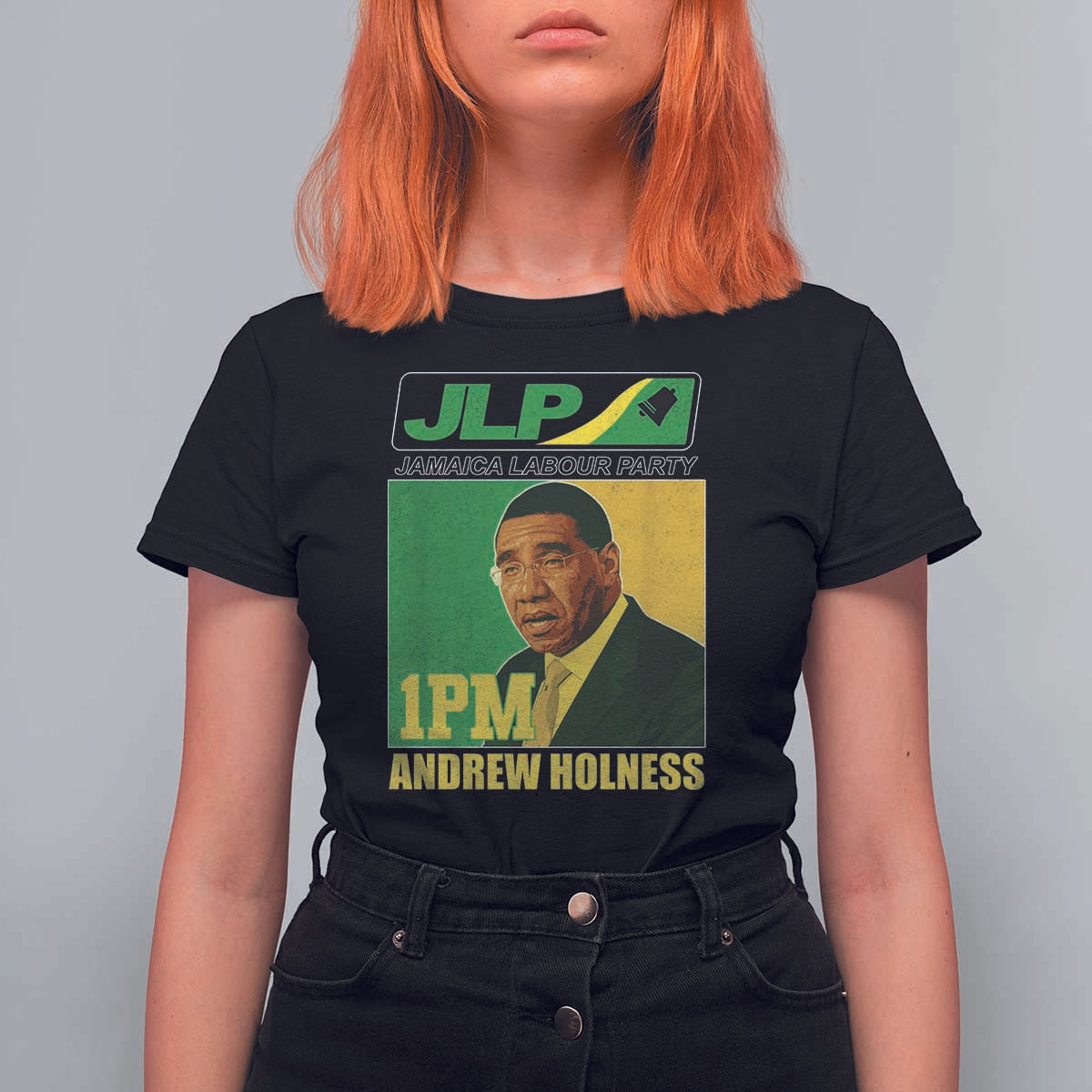 1PM Andrew Holness JPL Supporter T Shirt For Women Jamaica Labor Party Jamaican Political Pride - Wonder Print Shop