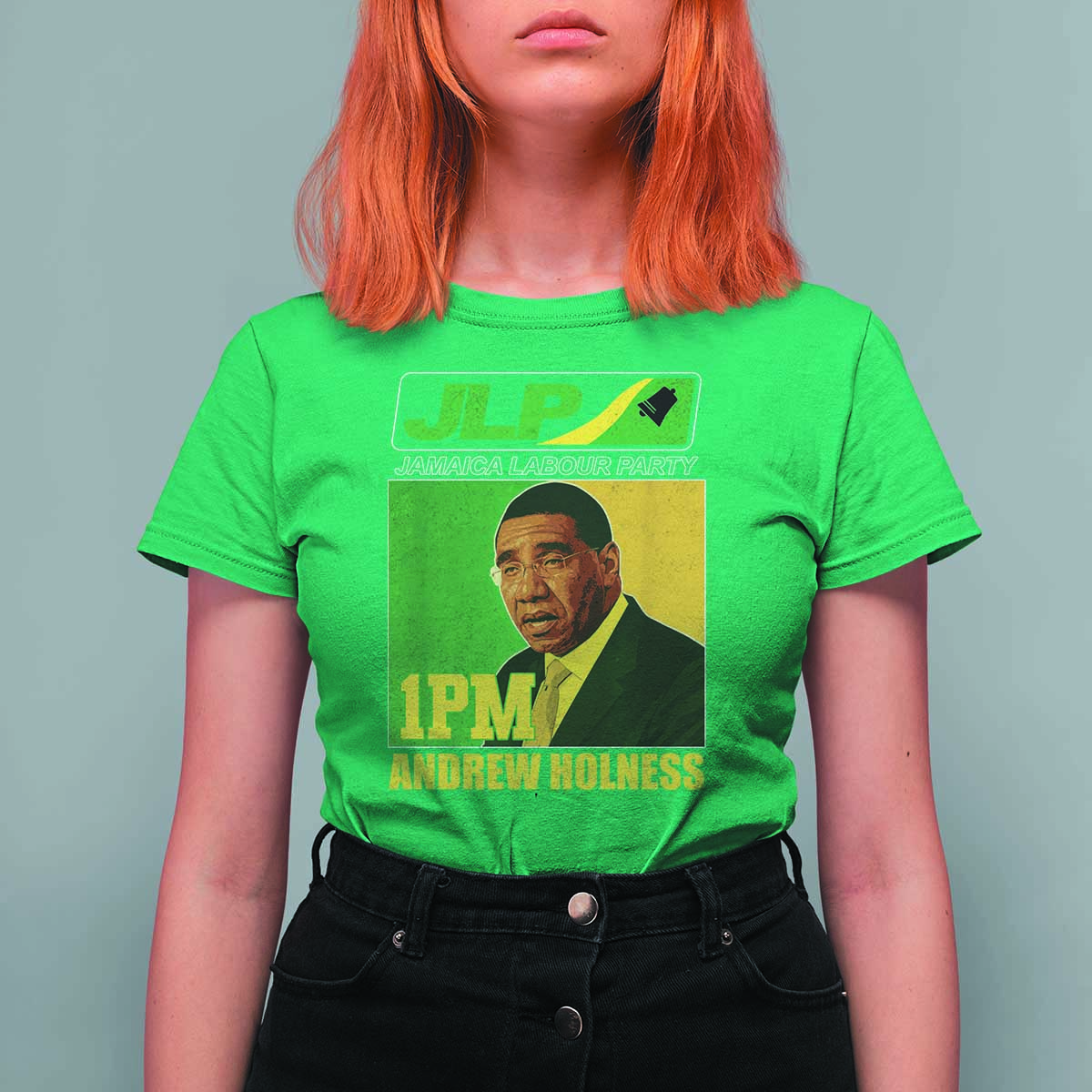 1PM Andrew Holness JPL Supporter T Shirt For Women Jamaica Labor Party Jamaican Political Pride - Wonder Print Shop