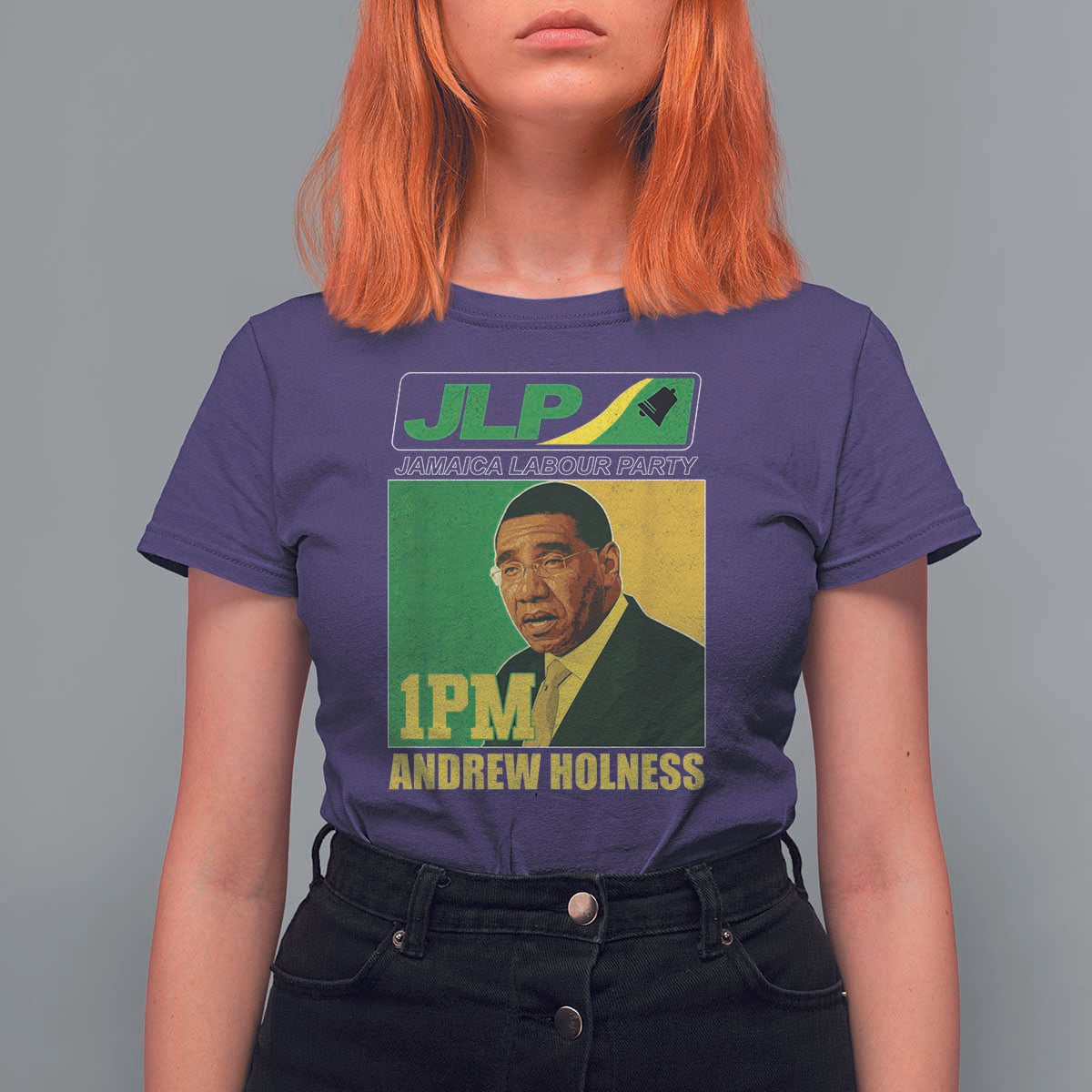 1PM Andrew Holness JPL Supporter T Shirt For Women Jamaica Labor Party Jamaican Political Pride - Wonder Print Shop