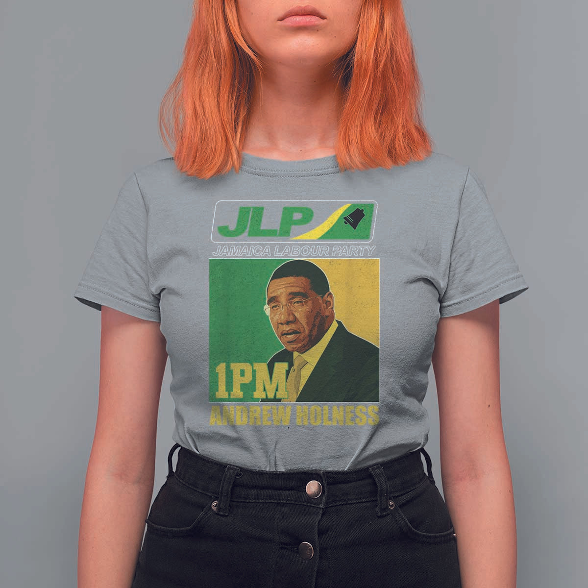 1PM Andrew Holness JPL Supporter T Shirt For Women Jamaica Labor Party Jamaican Political Pride - Wonder Print Shop