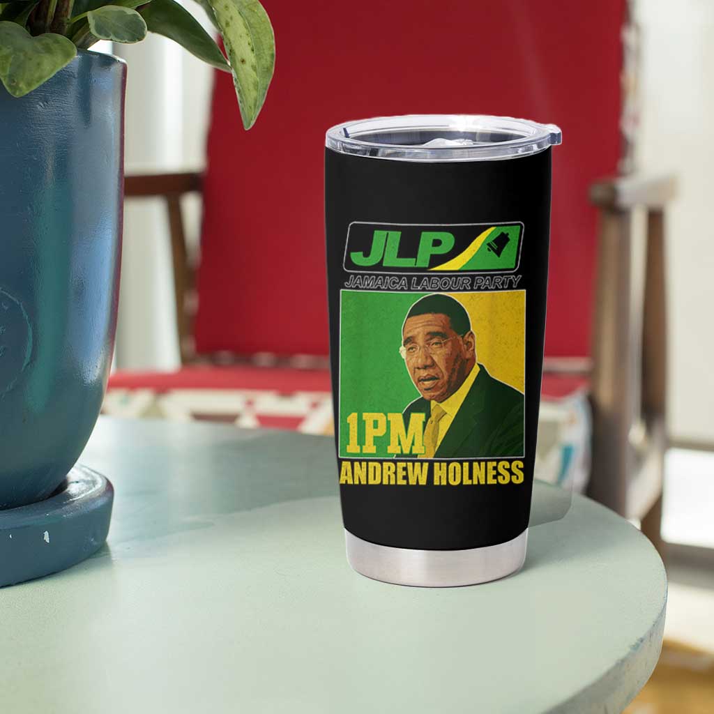 1PM Andrew Holness JPL Supporter Tumbler Cup Jamaica Labor Party Jamaican Political Pride - Wonder Print Shop