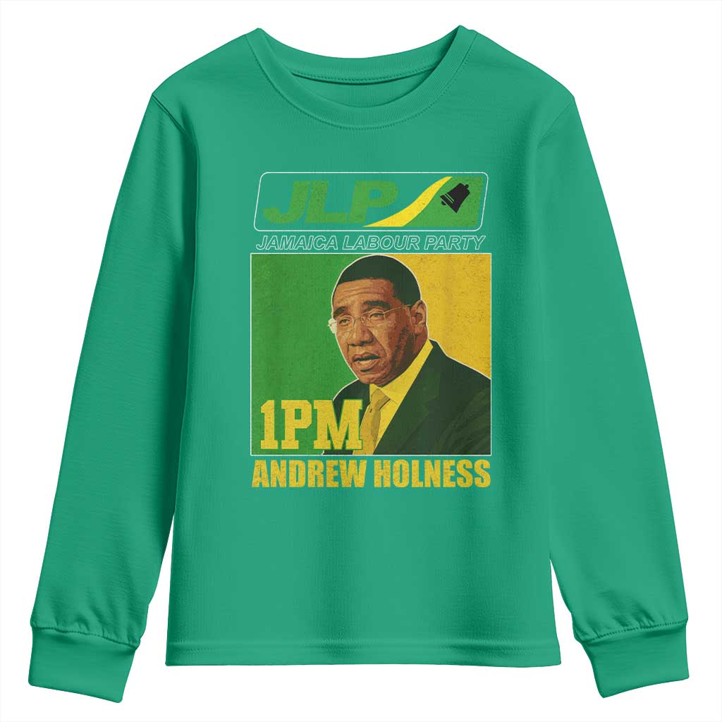 1PM Andrew Holness JPL Supporter Youth Sweatshirt Jamaica Labor Party Jamaican Political Pride - Wonder Print Shop