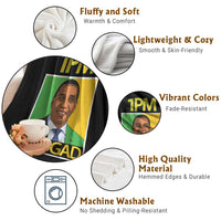 1PM BROGAD JLP Supporter Andrew Holness Throw Blanket Jamaica Labor Party Politics - Wonder Print Shop