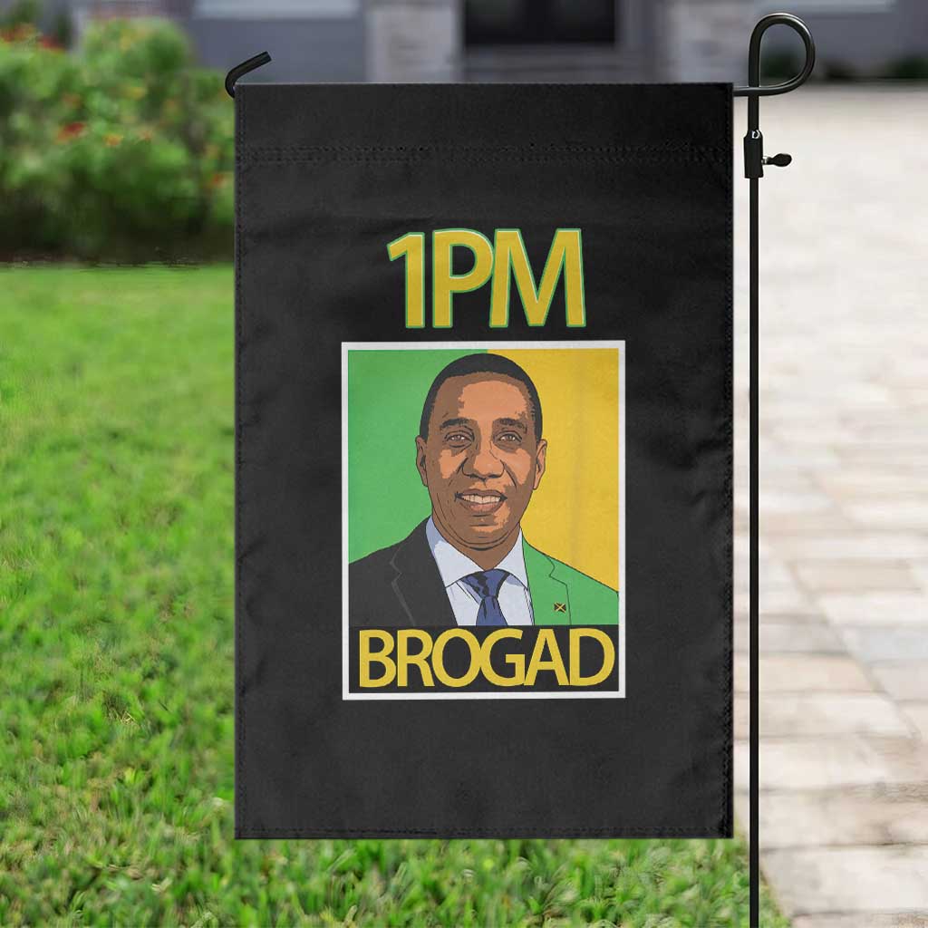 1PM BROGAD JLP Supporter Andrew Holness Garden Flag Jamaica Labor Party Politics - Wonder Print Shop