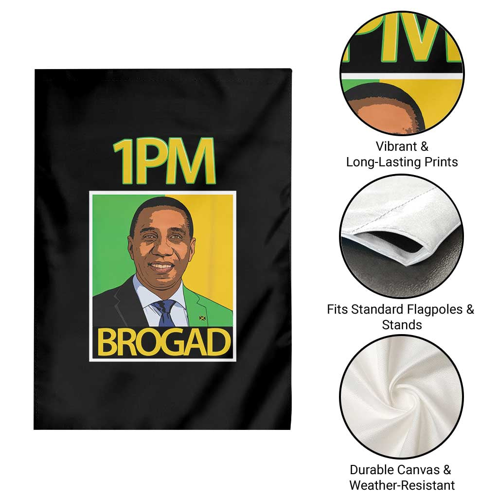 1PM BROGAD JLP Supporter Andrew Holness Garden Flag Jamaica Labor Party Politics - Wonder Print Shop