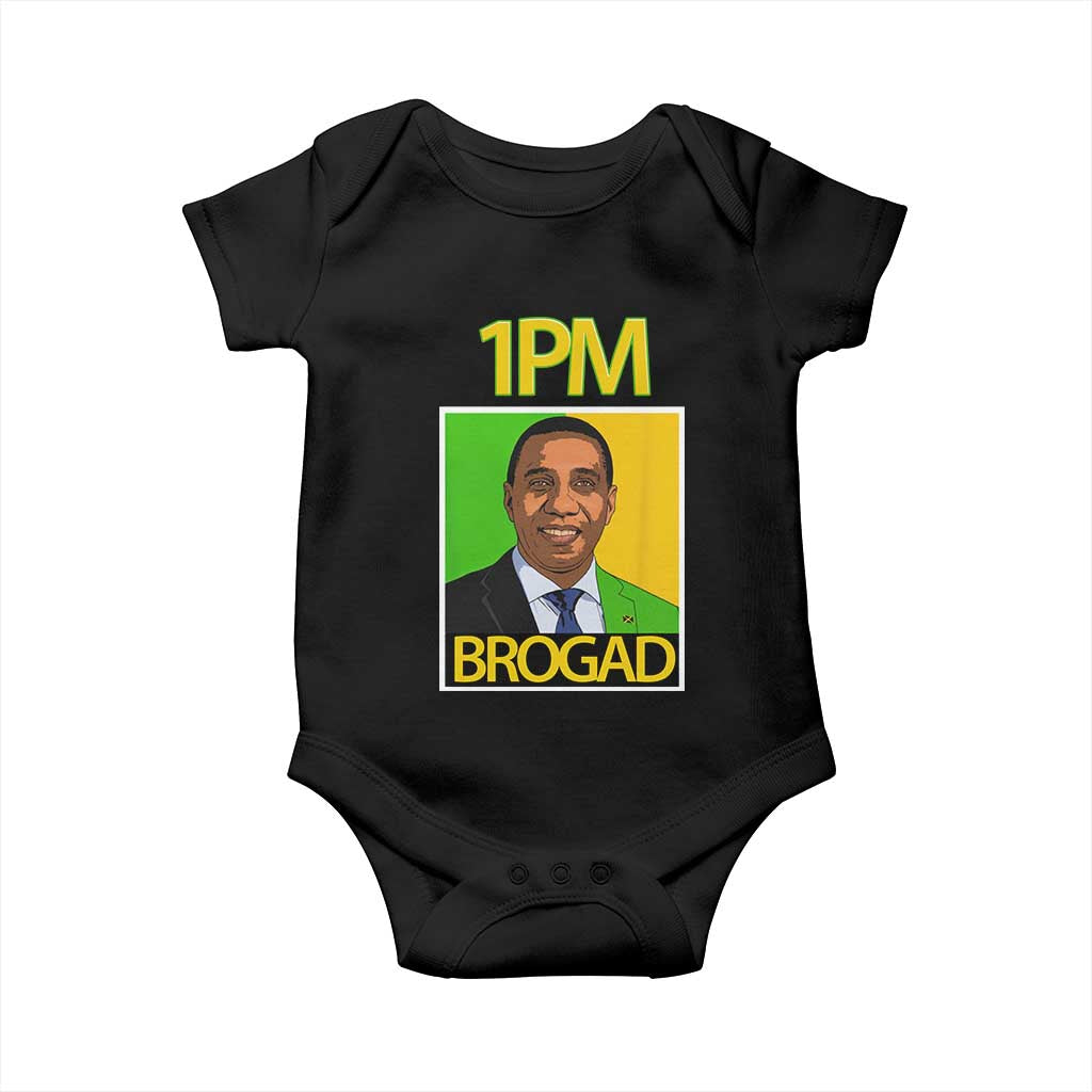 1PM BROGAD JLP Supporter Andrew Holness Baby Onesie Jamaica Labor Party Politics - Wonder Print Shop