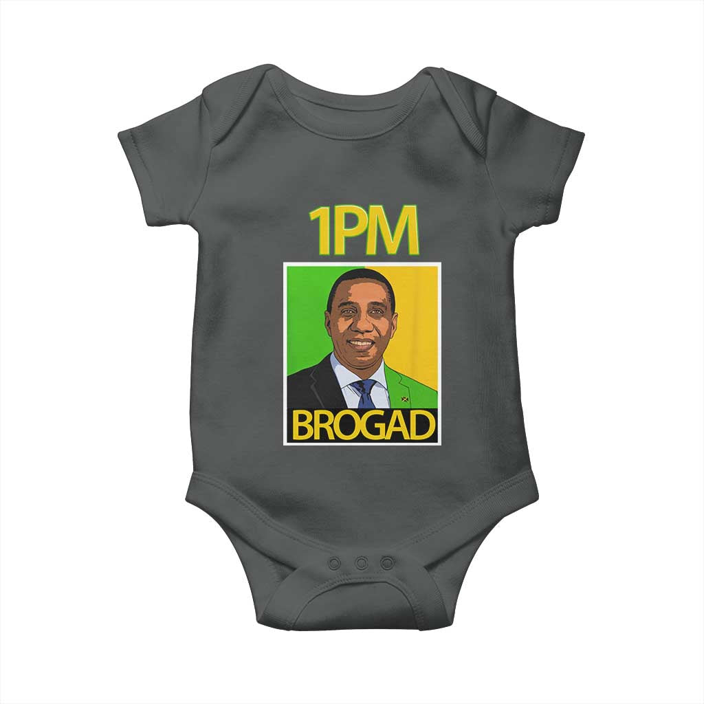 1PM BROGAD JLP Supporter Andrew Holness Baby Onesie Jamaica Labor Party Politics - Wonder Print Shop