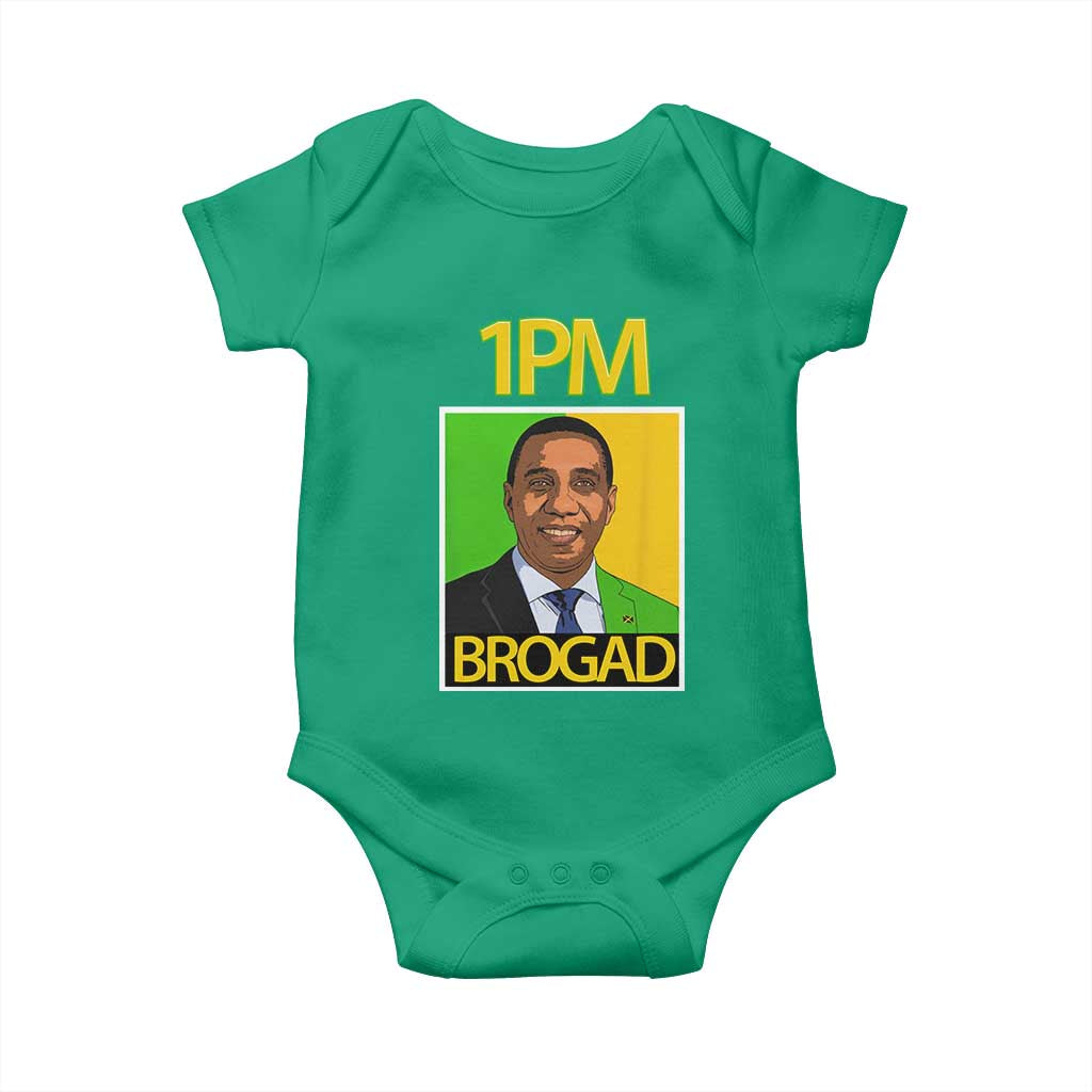 1PM BROGAD JLP Supporter Andrew Holness Baby Onesie Jamaica Labor Party Politics - Wonder Print Shop