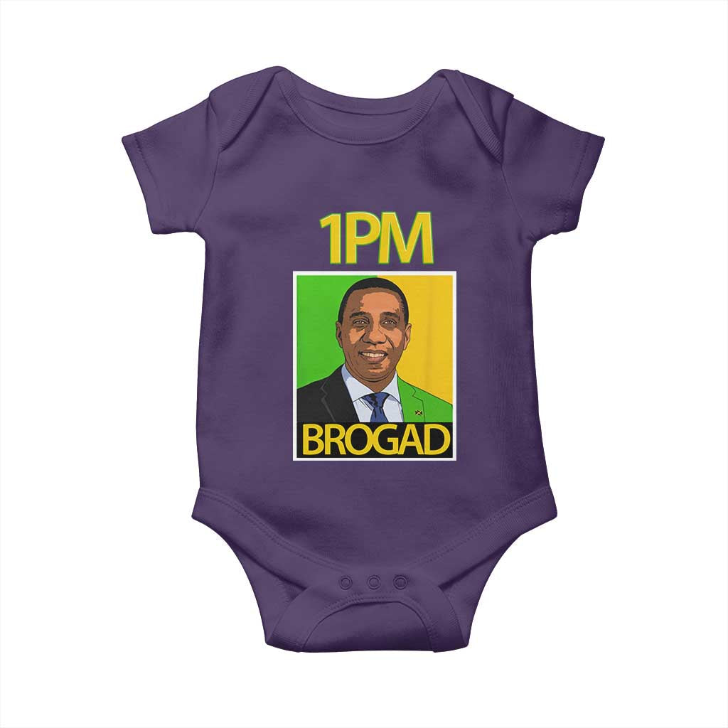 1PM BROGAD JLP Supporter Andrew Holness Baby Onesie Jamaica Labor Party Politics - Wonder Print Shop