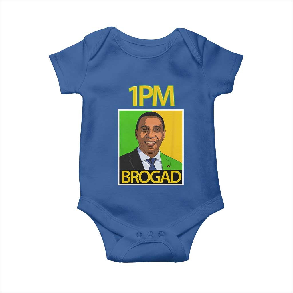 1PM BROGAD JLP Supporter Andrew Holness Baby Onesie Jamaica Labor Party Politics - Wonder Print Shop