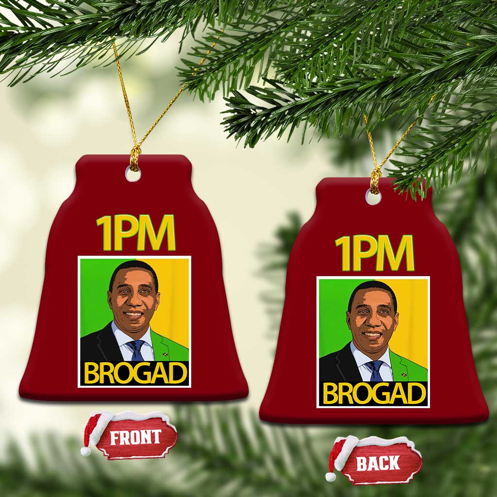 1PM BROGAD JLP Supporter Andrew Holness Ceramic Ornament Jamaica Labor Party Politics - Wonder Print Shop