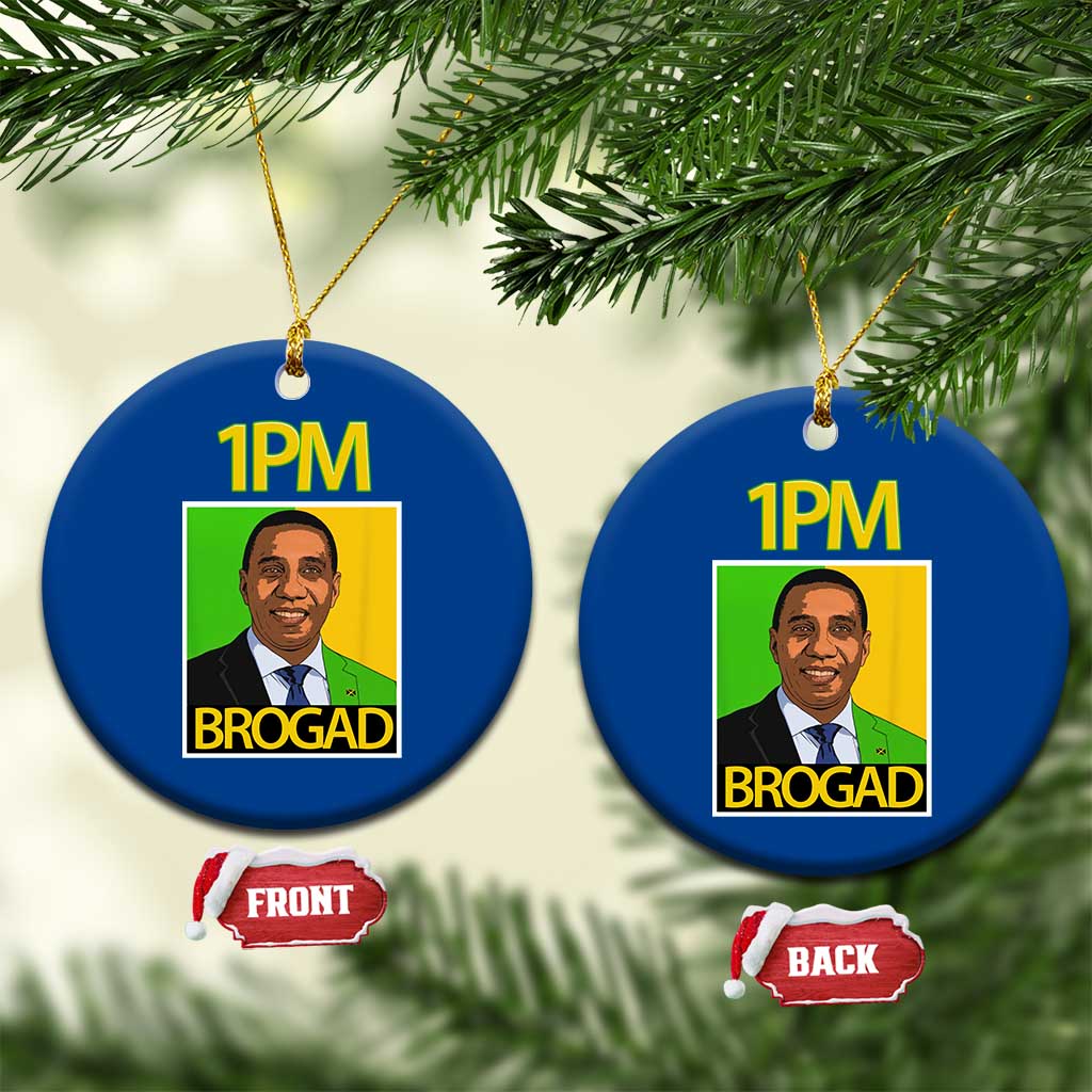 1PM BROGAD JLP Supporter Andrew Holness Ceramic Ornament Jamaica Labor Party Politics - Wonder Print Shop