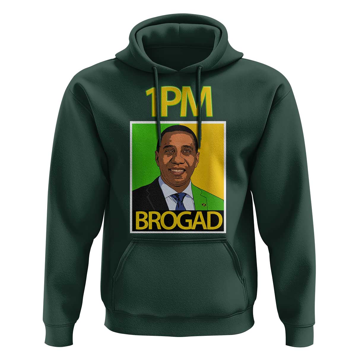 1PM BROGAD JLP Supporter Andrew Holness Hoodie Jamaica Labor Party Politics - Wonder Print Shop
