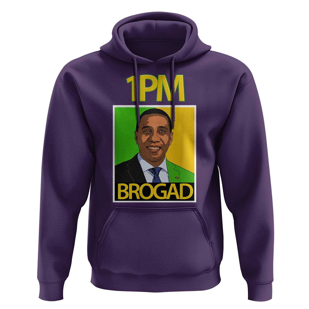 1PM BROGAD JLP Supporter Andrew Holness Hoodie Jamaica Labor Party Politics - Wonder Print Shop