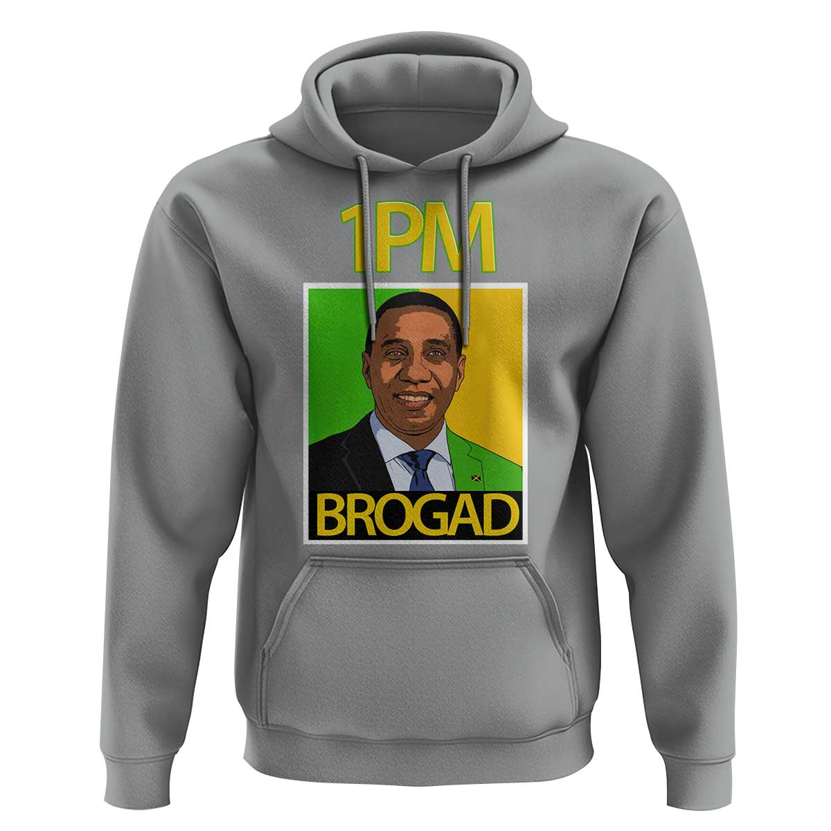 1PM BROGAD JLP Supporter Andrew Holness Hoodie Jamaica Labor Party Politics - Wonder Print Shop