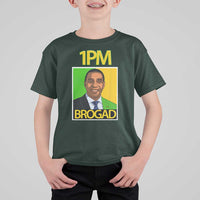 1PM BROGAD JLP Supporter Andrew Holness T Shirt For Kid Jamaica Labor Party Politics - Wonder Print Shop