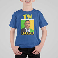 1PM BROGAD JLP Supporter Andrew Holness T Shirt For Kid Jamaica Labor Party Politics - Wonder Print Shop