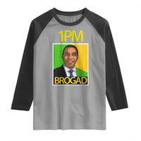 1PM BROGAD JLP Supporter Andrew Holness Raglan Shirt Jamaica Labor Party Politics - Wonder Print Shop