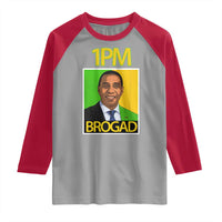 1PM BROGAD JLP Supporter Andrew Holness Raglan Shirt Jamaica Labor Party Politics - Wonder Print Shop