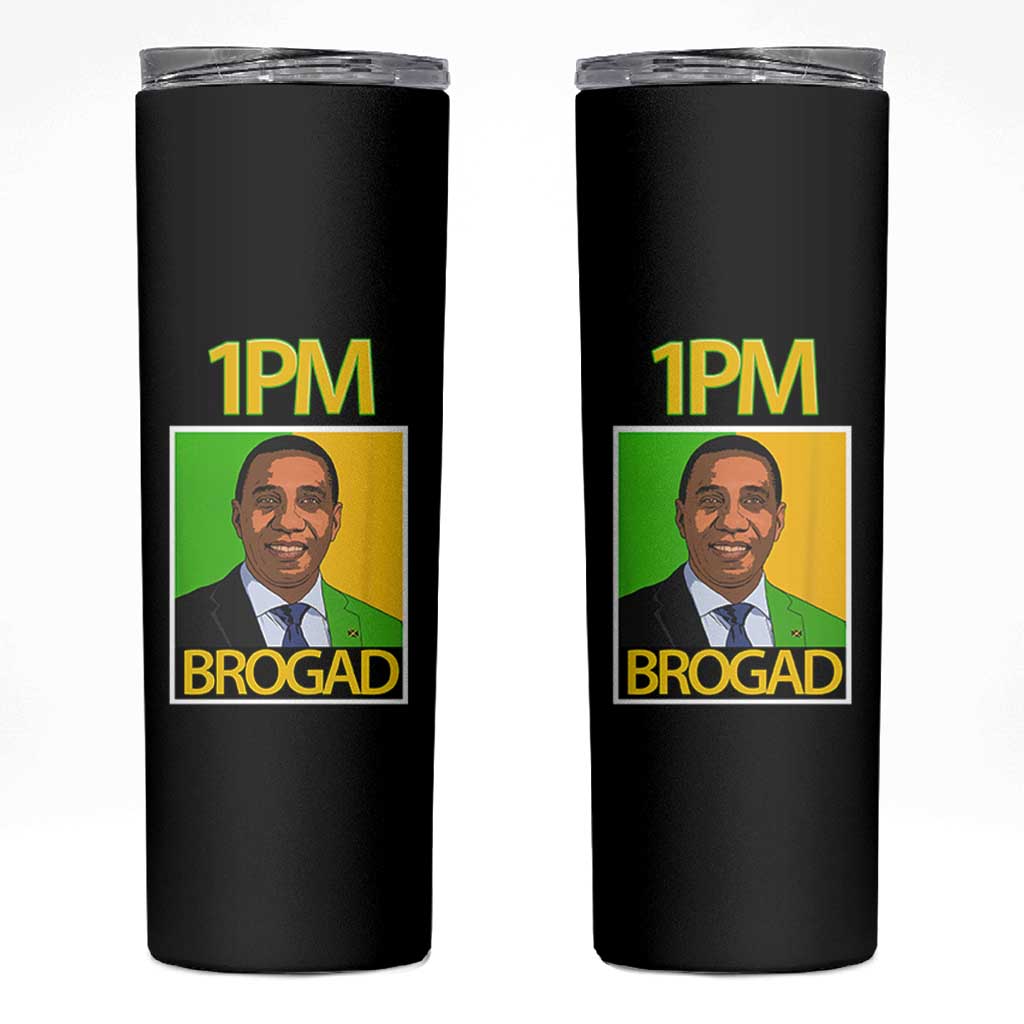 1PM BROGAD JLP Supporter Andrew Holness Skinny Tumbler Jamaica Labor Party Politics - Wonder Print Shop