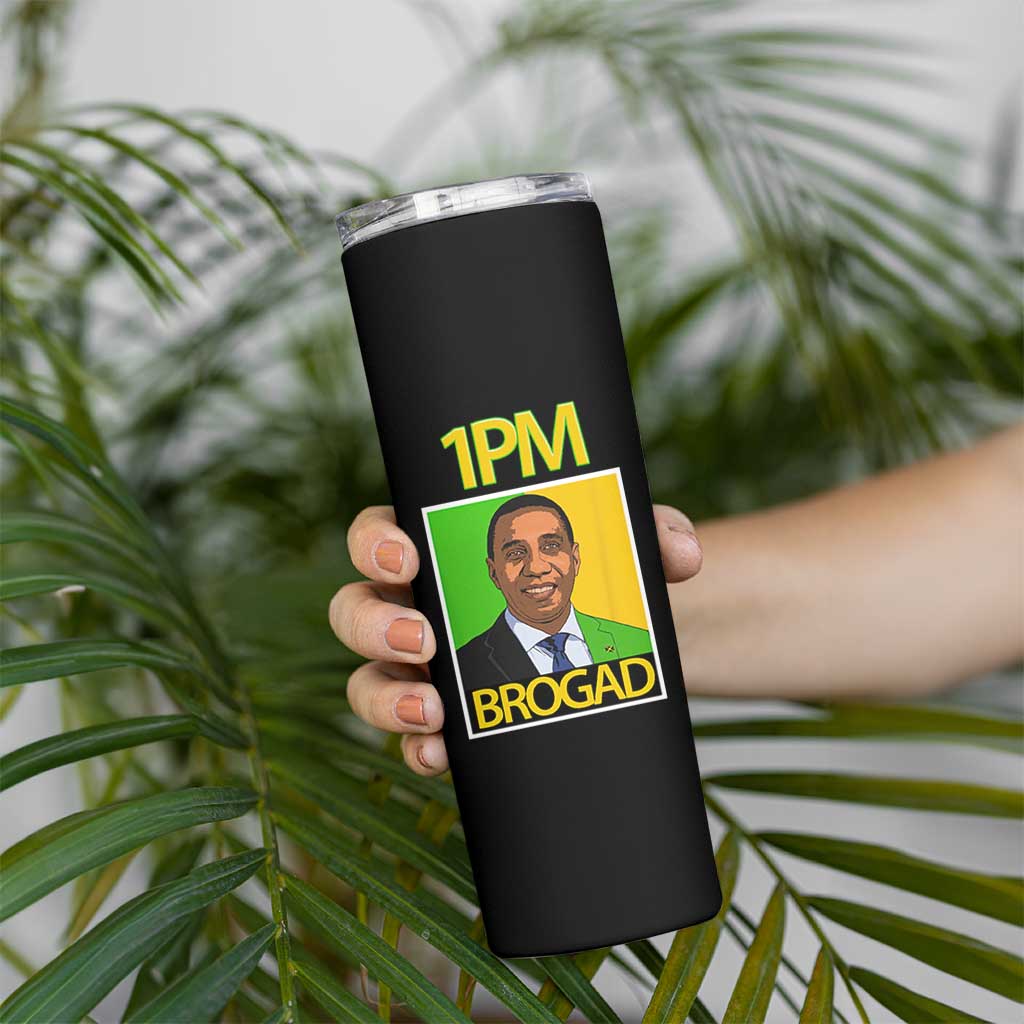 1PM BROGAD JLP Supporter Andrew Holness Skinny Tumbler Jamaica Labor Party Politics - Wonder Print Shop
