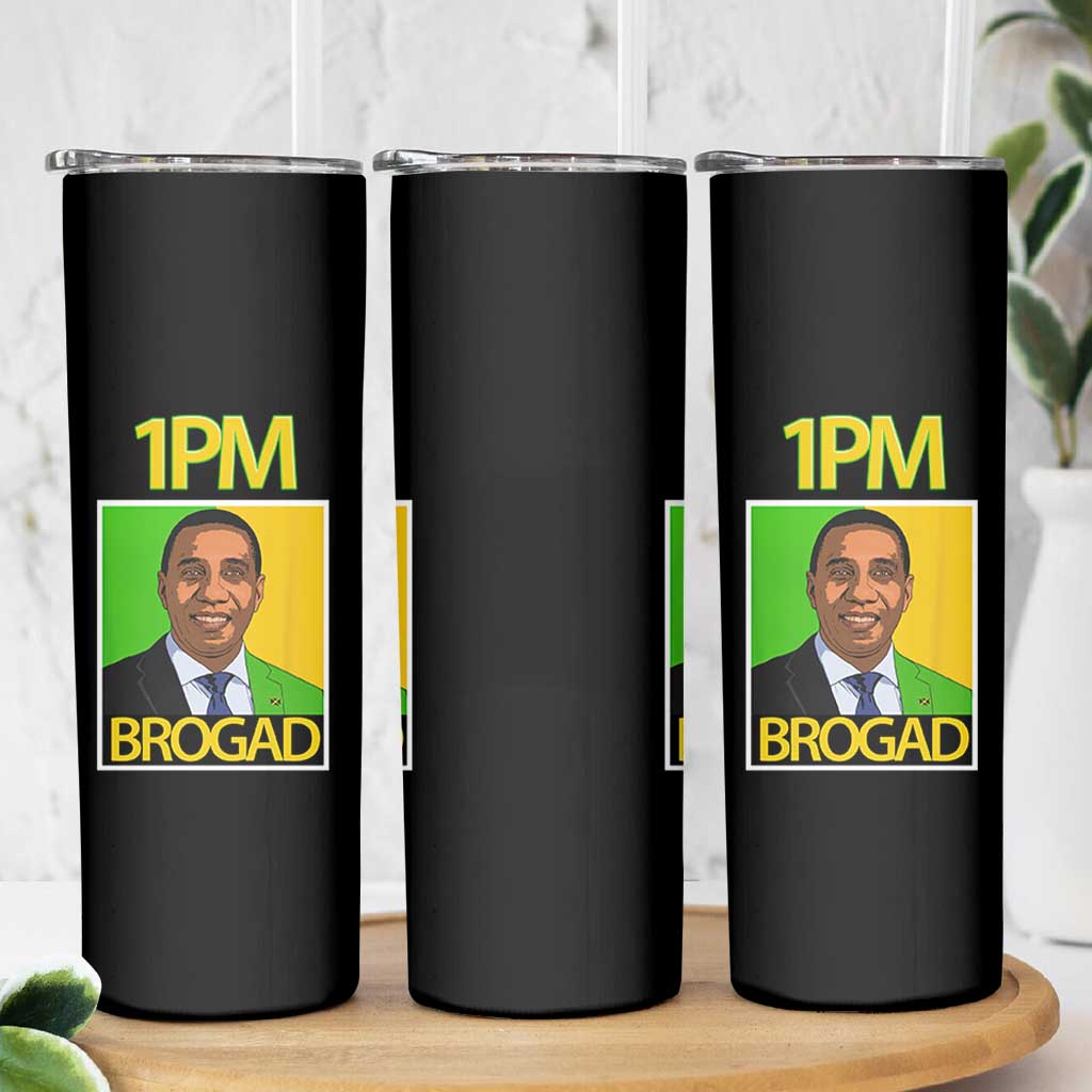 1PM BROGAD JLP Supporter Andrew Holness Skinny Tumbler Jamaica Labor Party Politics - Wonder Print Shop