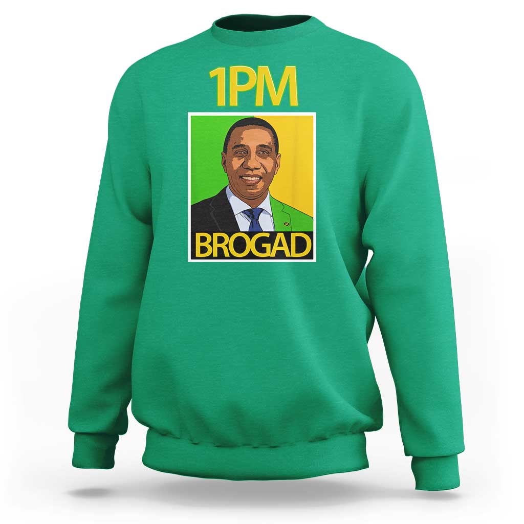 1PM BROGAD JLP Supporter Andrew Holness Sweatshirt Jamaica Labor Party Politics - Wonder Print Shop