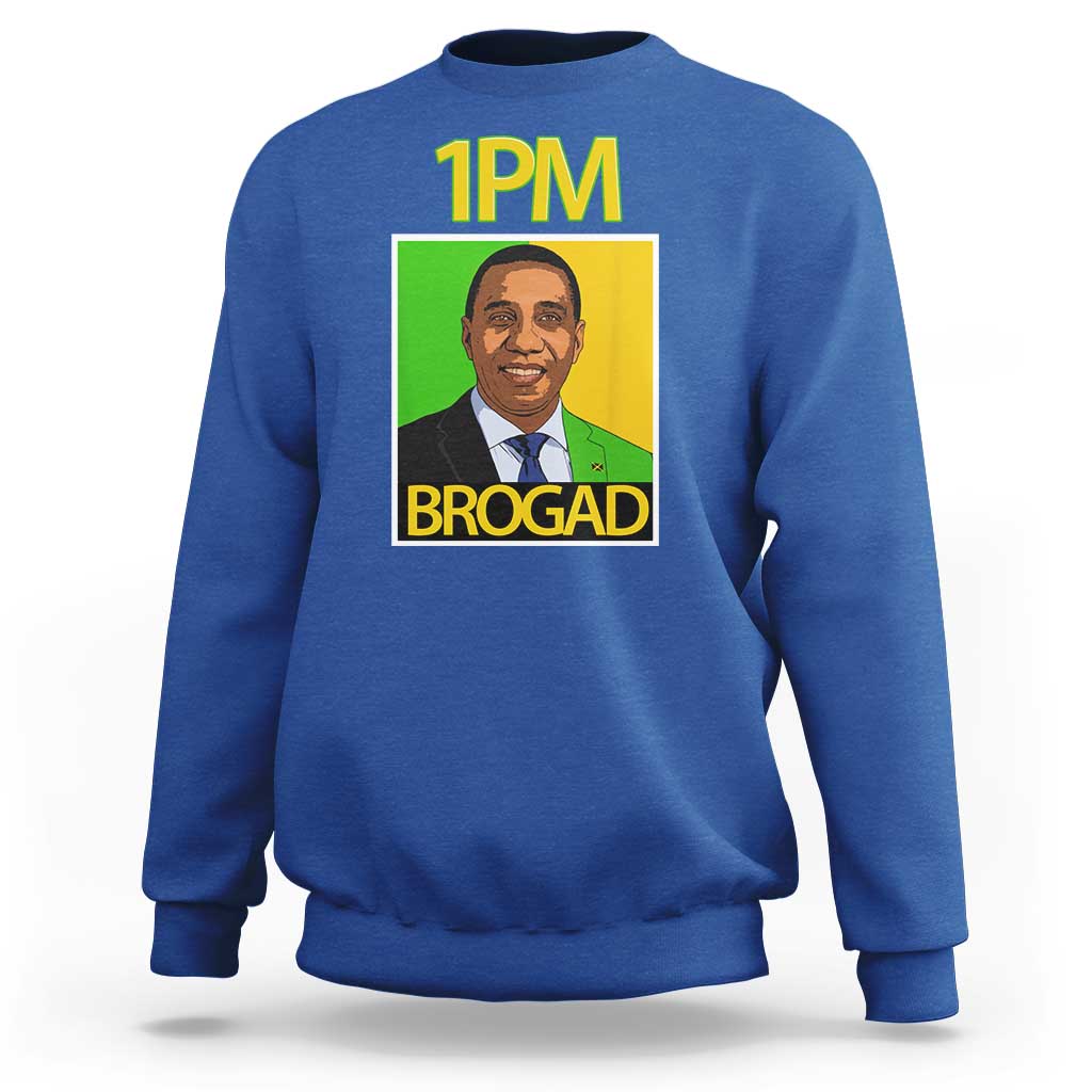 1PM BROGAD JLP Supporter Andrew Holness Sweatshirt Jamaica Labor Party Politics - Wonder Print Shop