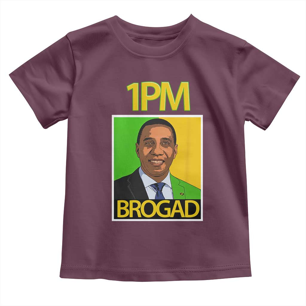 1PM BROGAD JLP Supporter Andrew Holness Toddler T Shirt Jamaica Labor Party Politics - Wonder Print Shop