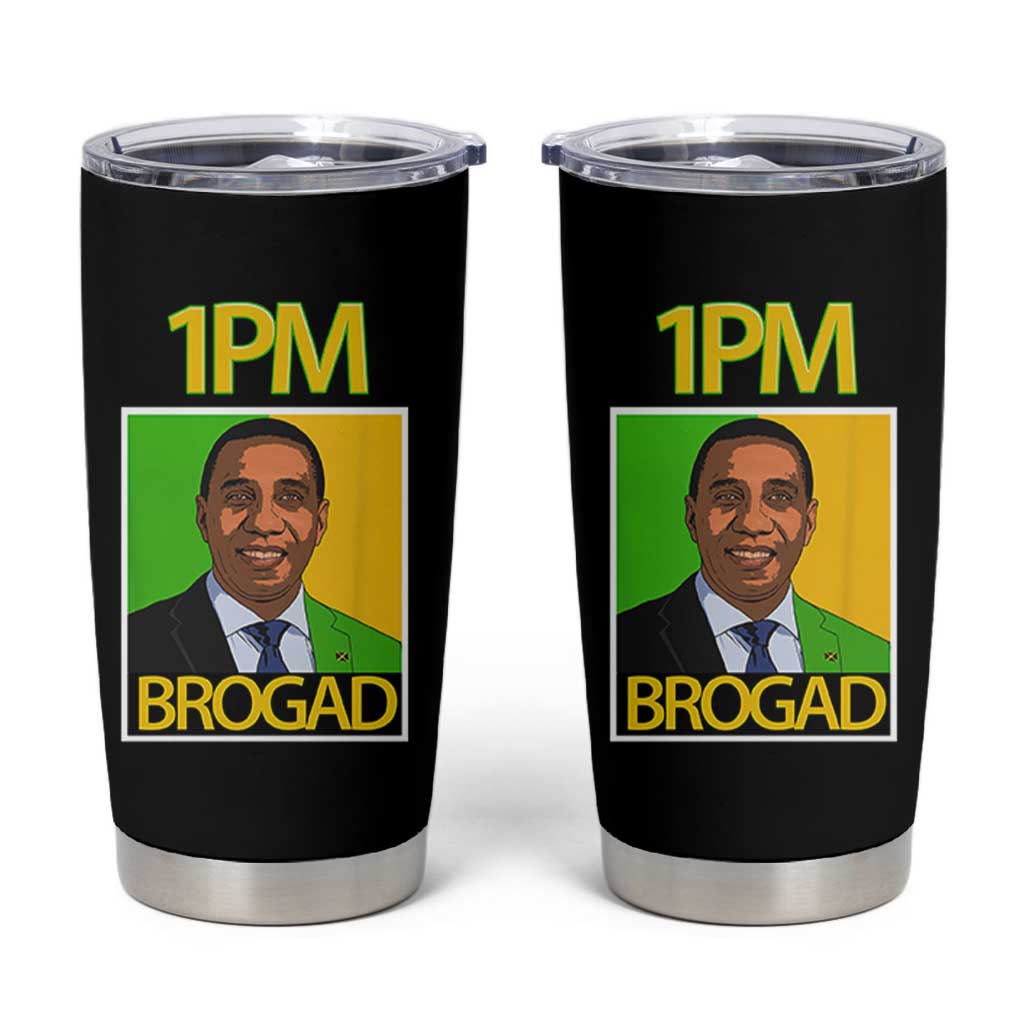 1PM BROGAD JLP Supporter Andrew Holness Tumbler Cup Jamaica Labor Party Politics - Wonder Print Shop