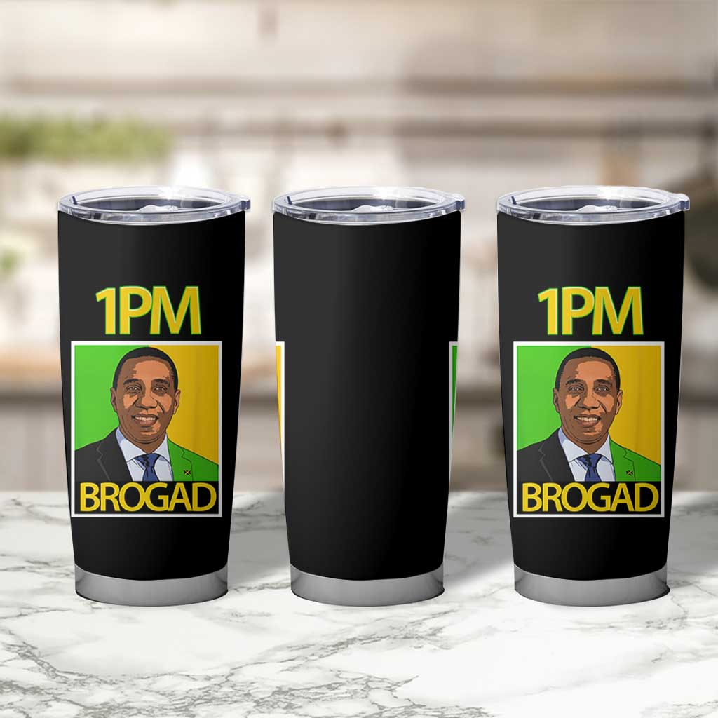 1PM BROGAD JLP Supporter Andrew Holness Tumbler Cup Jamaica Labor Party Politics - Wonder Print Shop