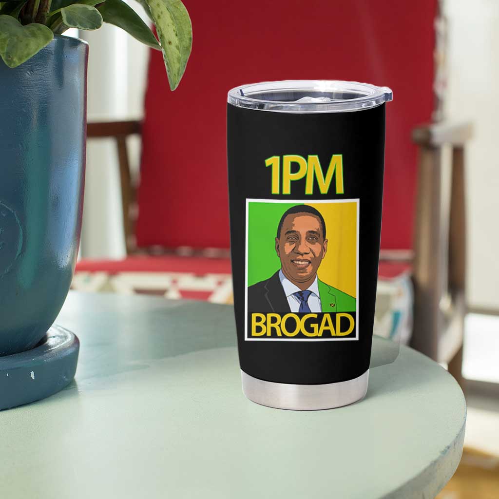 1PM BROGAD JLP Supporter Andrew Holness Tumbler Cup Jamaica Labor Party Politics - Wonder Print Shop