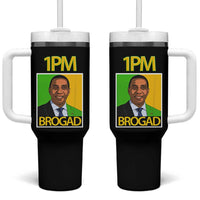 1PM BROGAD JLP Supporter Andrew Holness Tumbler With Handle Jamaica Labor Party Politics - Wonder Print Shop