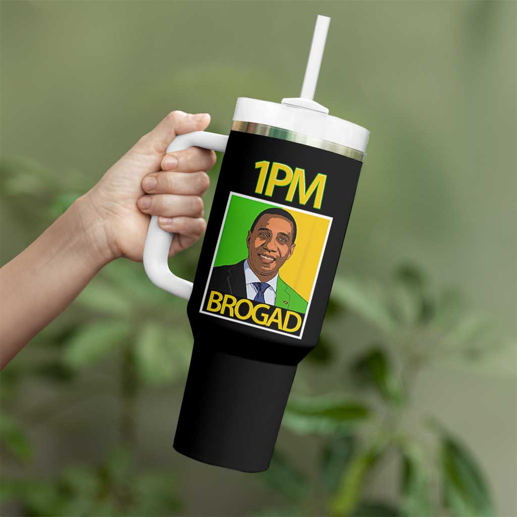 1PM BROGAD JLP Supporter Andrew Holness Tumbler With Handle Jamaica Labor Party Politics - Wonder Print Shop