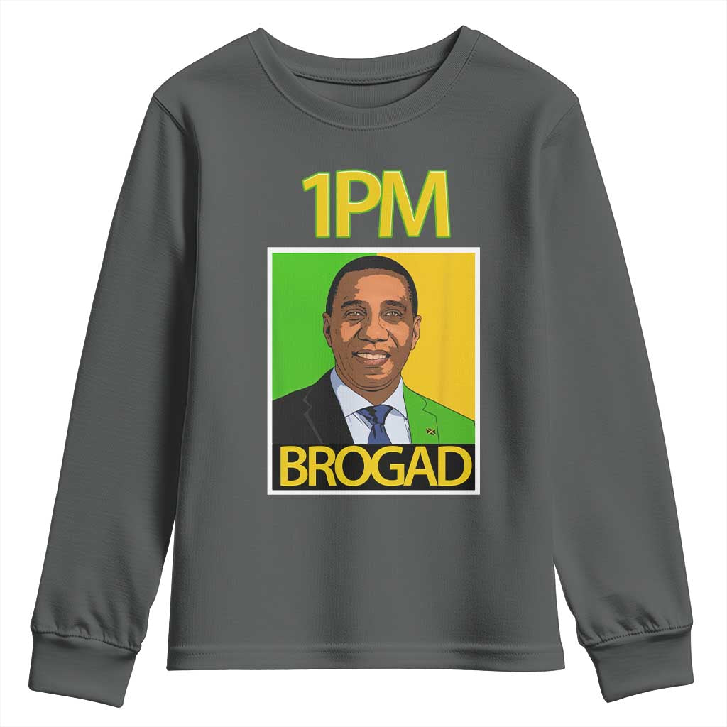 1PM BROGAD JLP Supporter Andrew Holness Youth Sweatshirt Jamaica Labor Party Politics - Wonder Print Shop