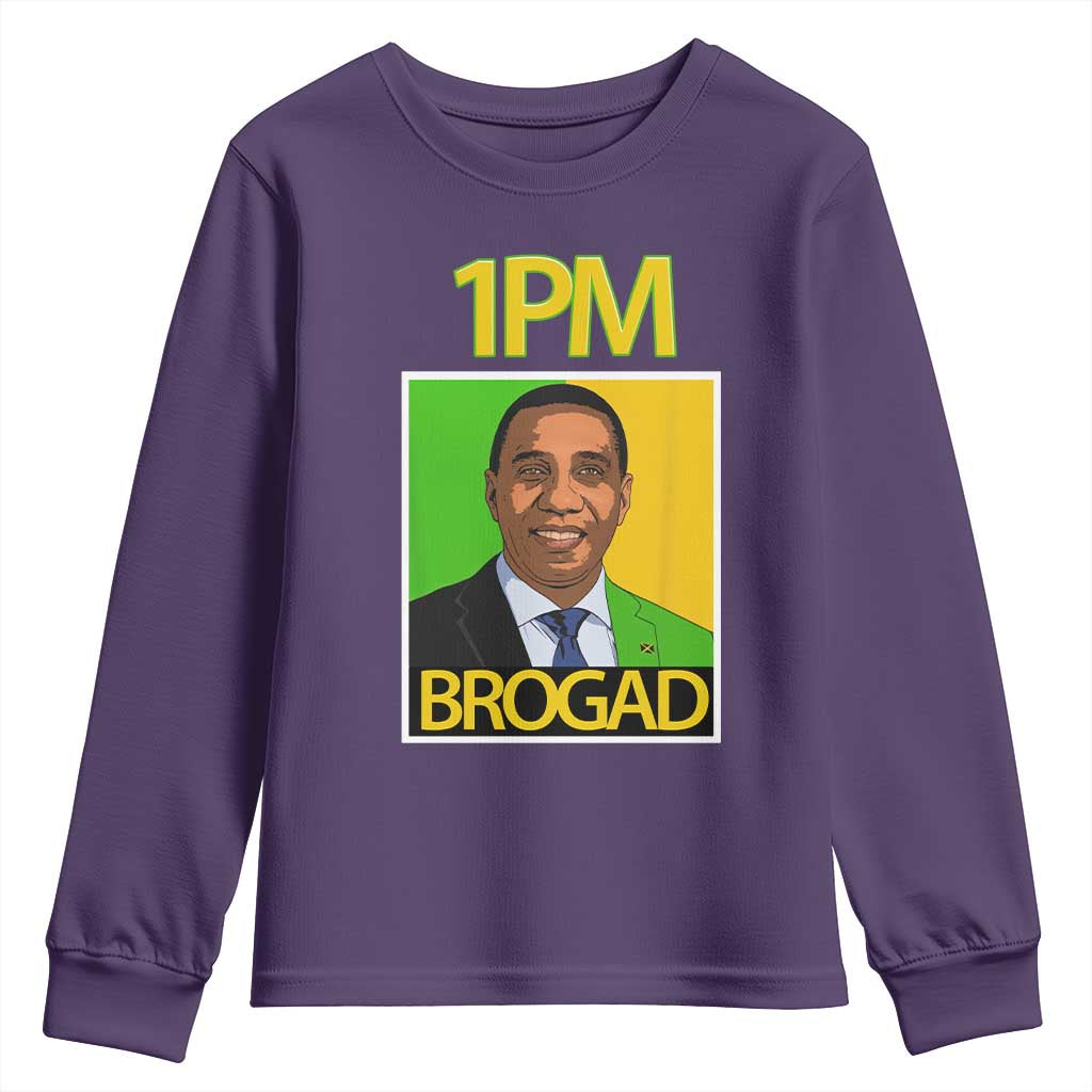 1PM BROGAD JLP Supporter Andrew Holness Youth Sweatshirt Jamaica Labor Party Politics - Wonder Print Shop
