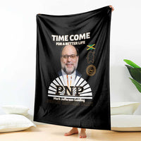 Mark Golding PNP Supporter Throw Blanket Time Come for a Better Life Jamaica Politics People's National Party - Wonder Print Shop