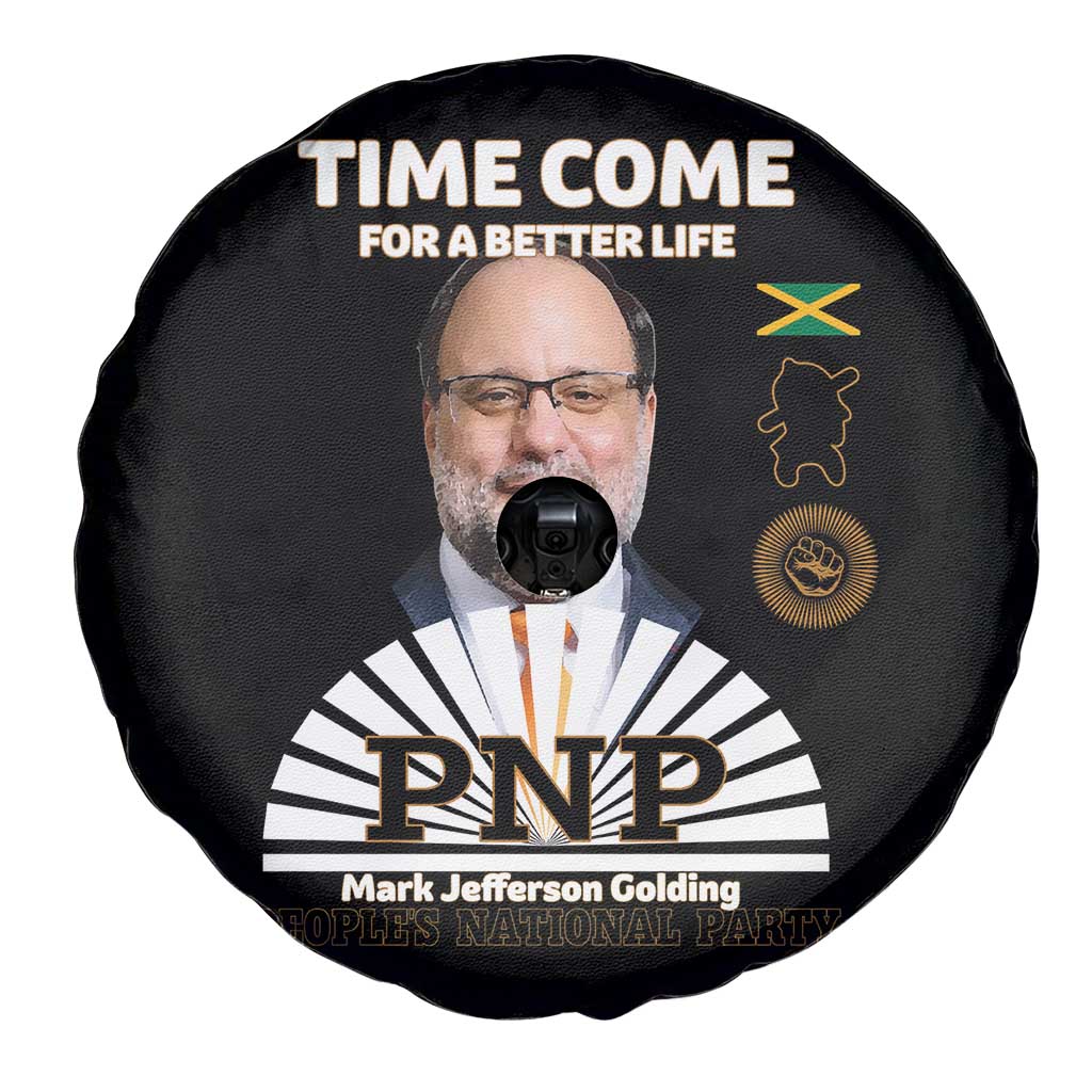 Mark Golding PNP Supporter Spare Tire Cover Time Come for a Better Life Jamaica Politics People's National Party - Wonder Print Shop