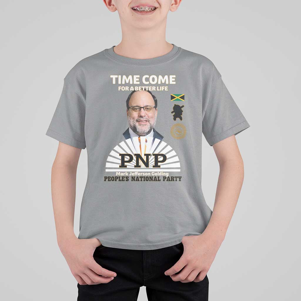 Mark Golding PNP Supporter T Shirt For Kid Time Come for a Better Life Jamaica Politics People's National Party - Wonder Print Shop